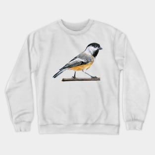 Chickadee drawing 3 (no background) Crewneck Sweatshirt